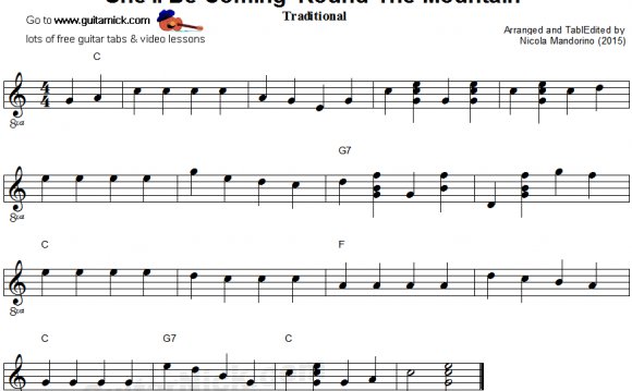 Easy Sheet Music For Guitar