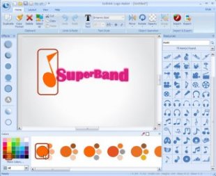 make musical organization logos-text color