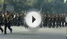 Indian Army music band marching on Republic Day Parade