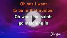 Karaoke When The Saints Go Marching In (Big Band Version